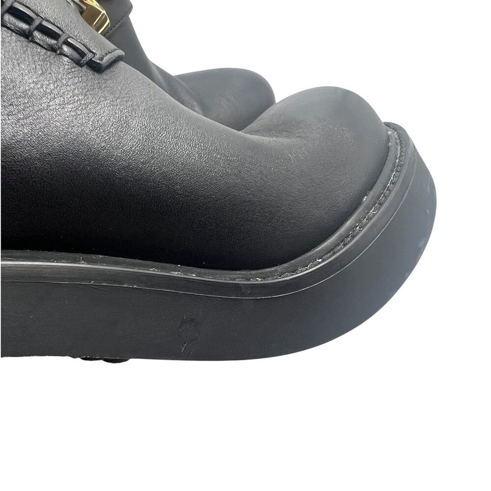 Gucci Logo Leather Platform Ankle Boots Black 40‎ - Picture 10 of 16